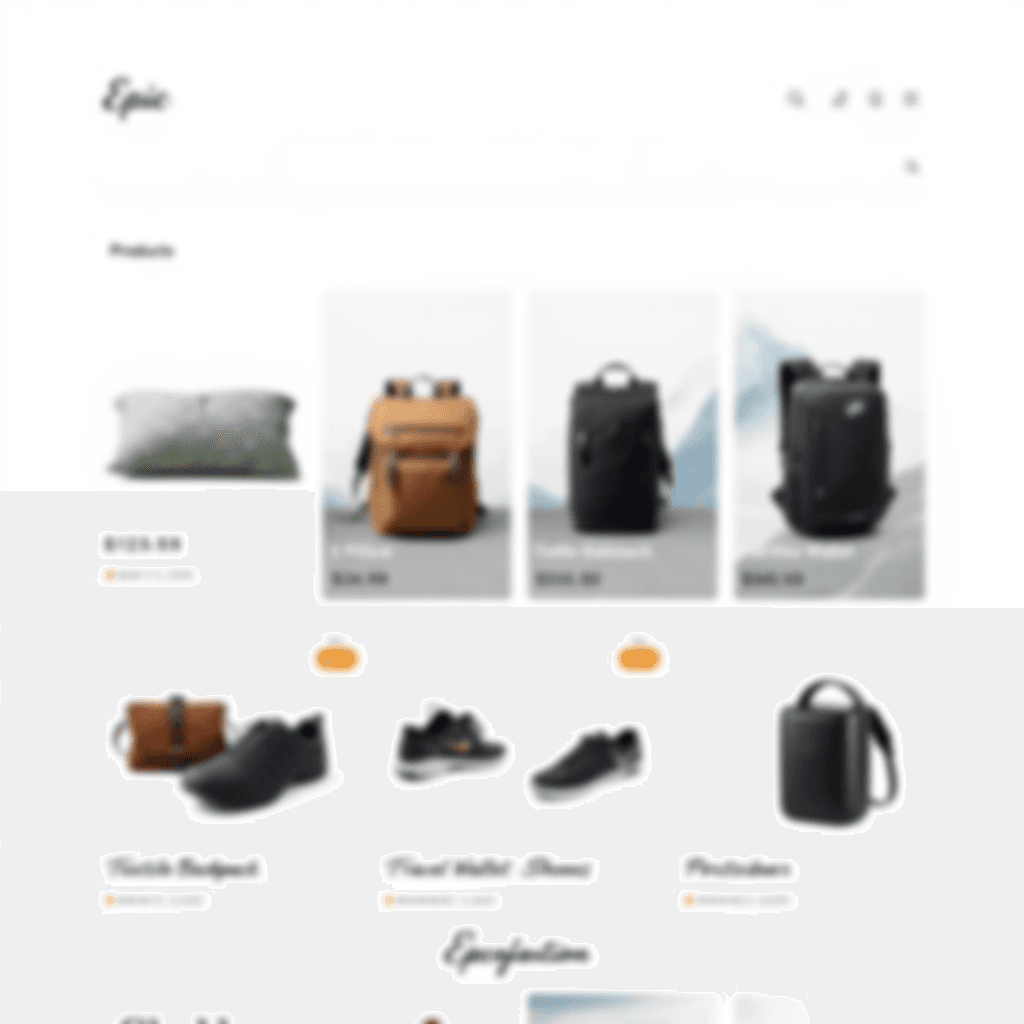 Blurred webpage